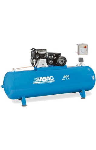 Abac Compresseur 500L 7,5CV Bi-étagé 400V Marche Lente